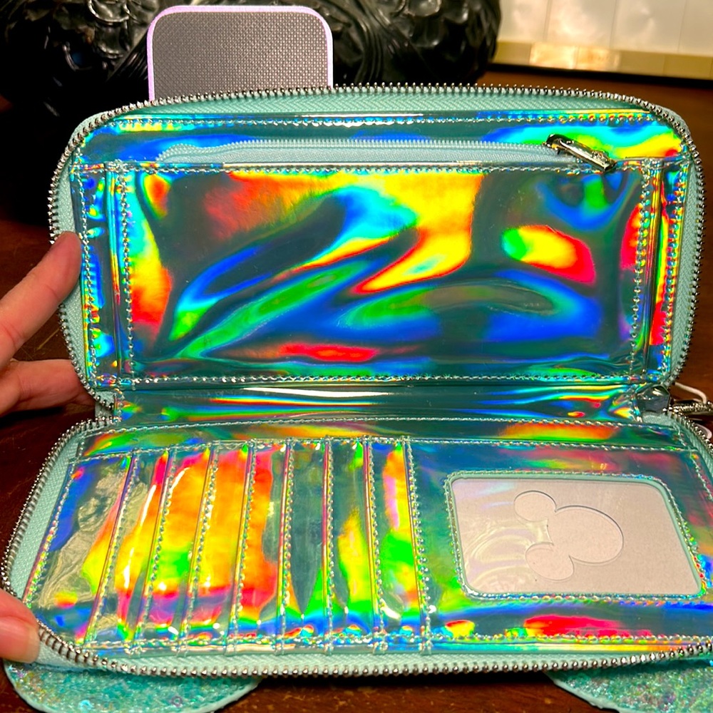 Disney Loungefly Hallmark Special Edition Holographic Wallet - Picture 3 of 6